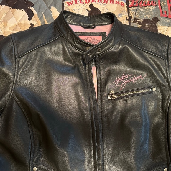 Harley-Davidson Ladies leather jacket size large - Picture 2 of 10